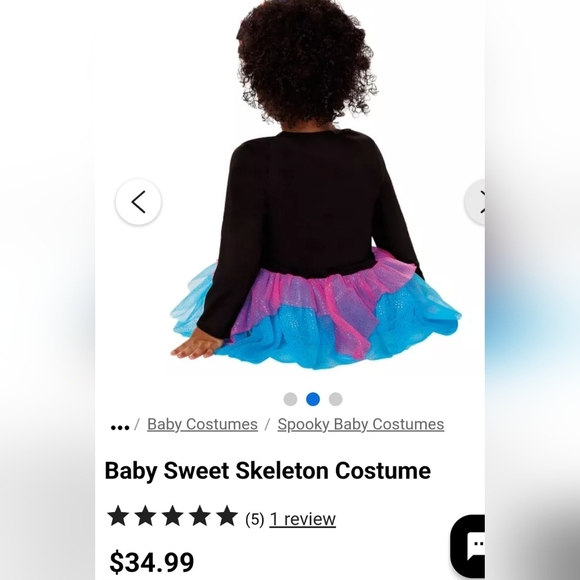 SPIRIT Baby Sweet Skeleton Day of the Dead Halloween Costume 12-18 M 12 18 Month - Picture 2 of 14